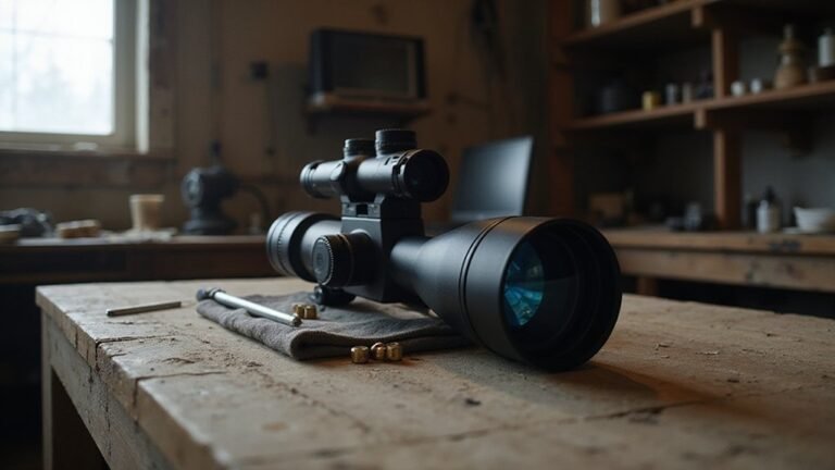 adjusting night vision scope
