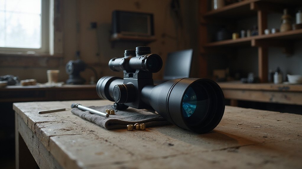 adjusting night vision scope