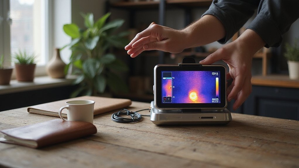 using thermal camera techniques